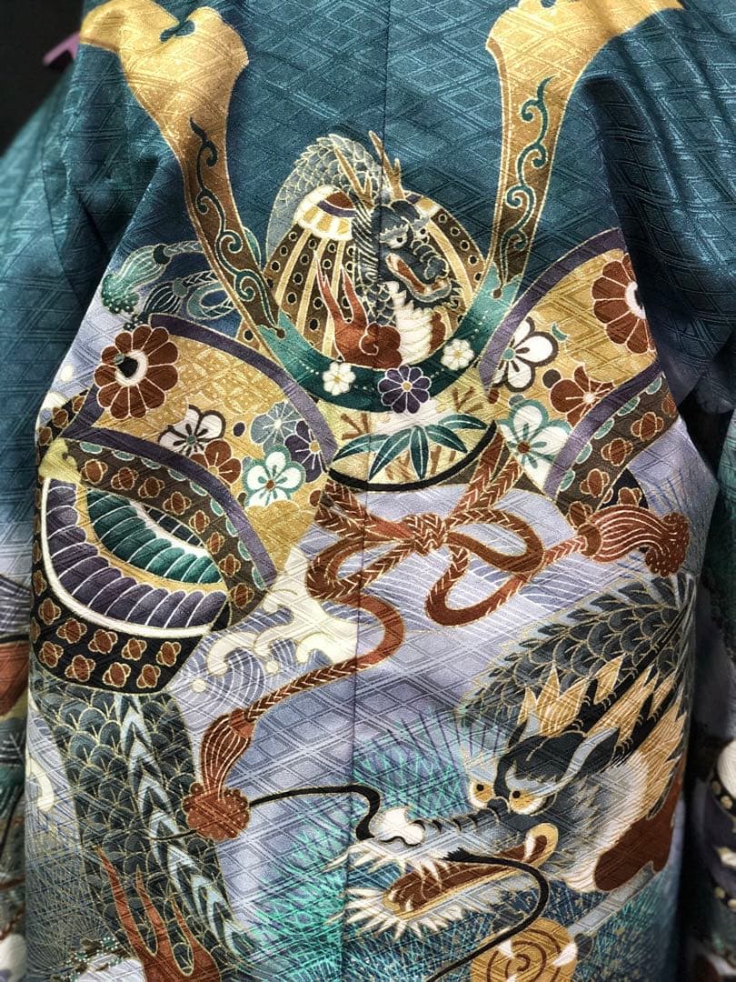 七五三 5歳　男の子　兜　龍　羽織　着物　袴　セット　男児　753 五歳