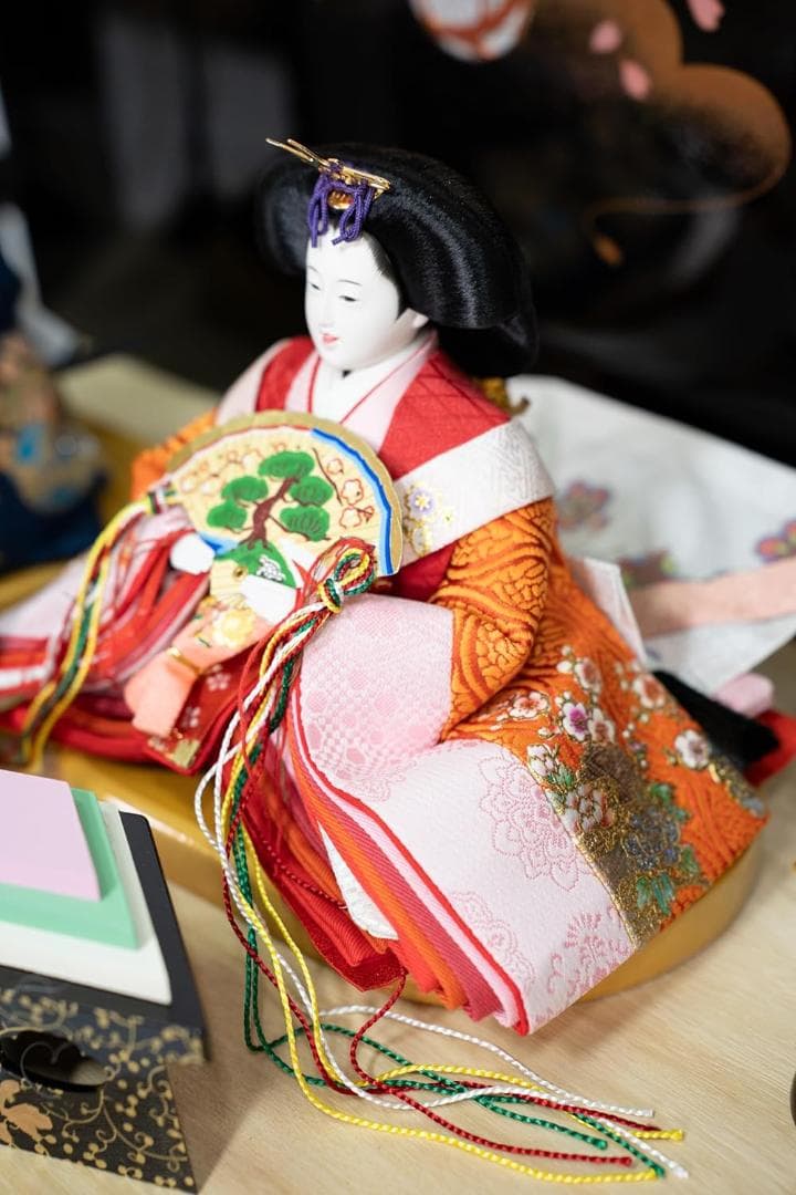 雛人形 親王飾り 平飾り C まり 鞠 ひな人形 ひな祭り 雛祭り 雛飾り