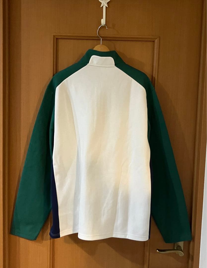 RLX ゴルフ ブロックダブルニット プルオーバー フルジップ ジャケット L