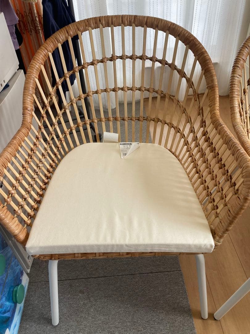 IKEA NILSOVE ニルソーヴェ　ラタン　チェア 2脚セット