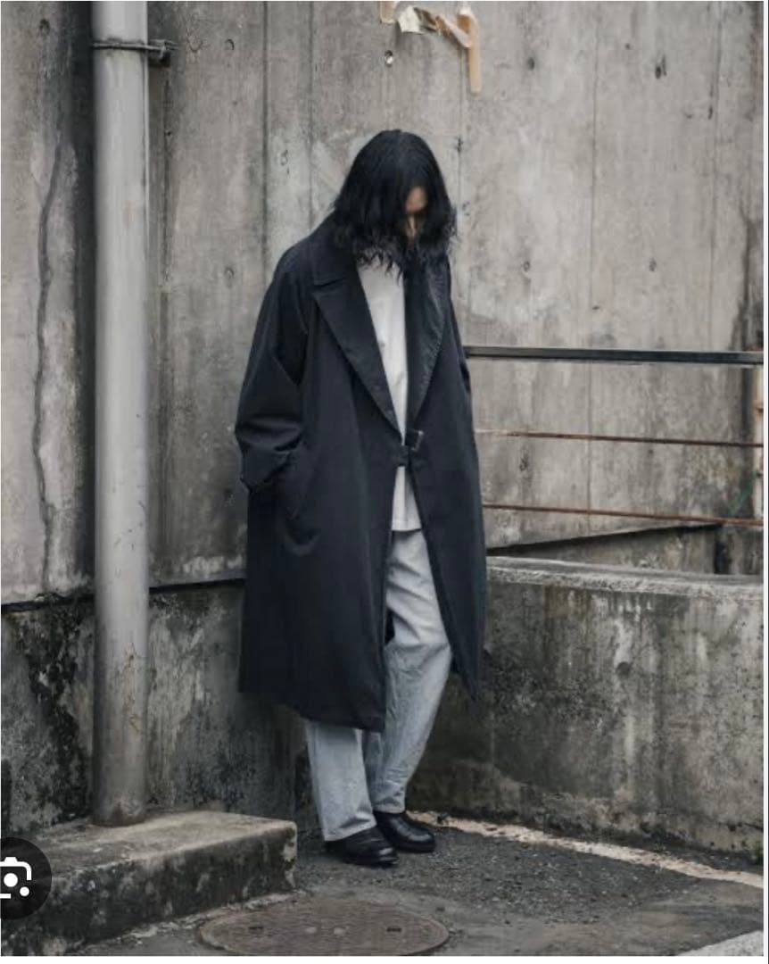 COMOLI ウォッシュドタイロッケンコート