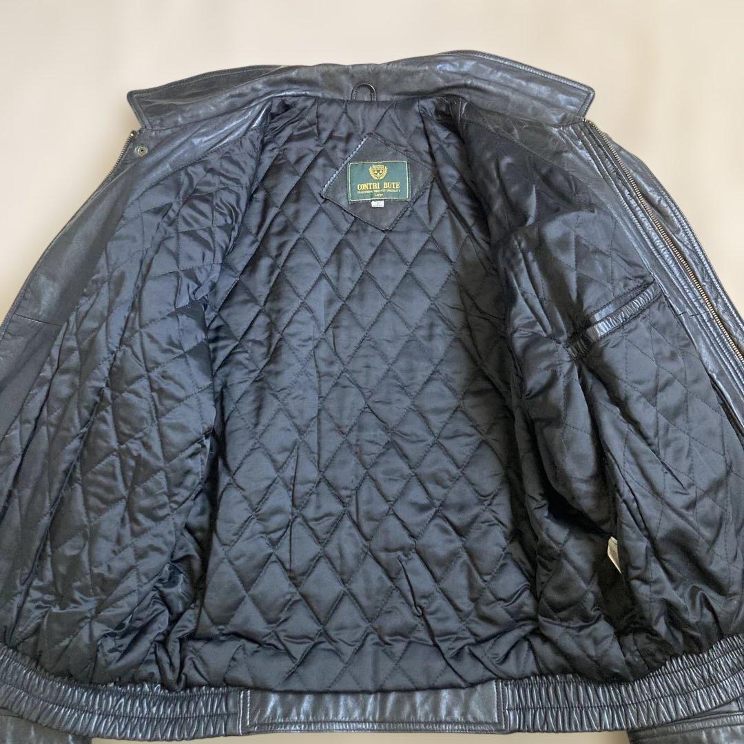 VINTAGE ヴィンテージ 牛革 ショート ボンバー レザージャケット 短丈