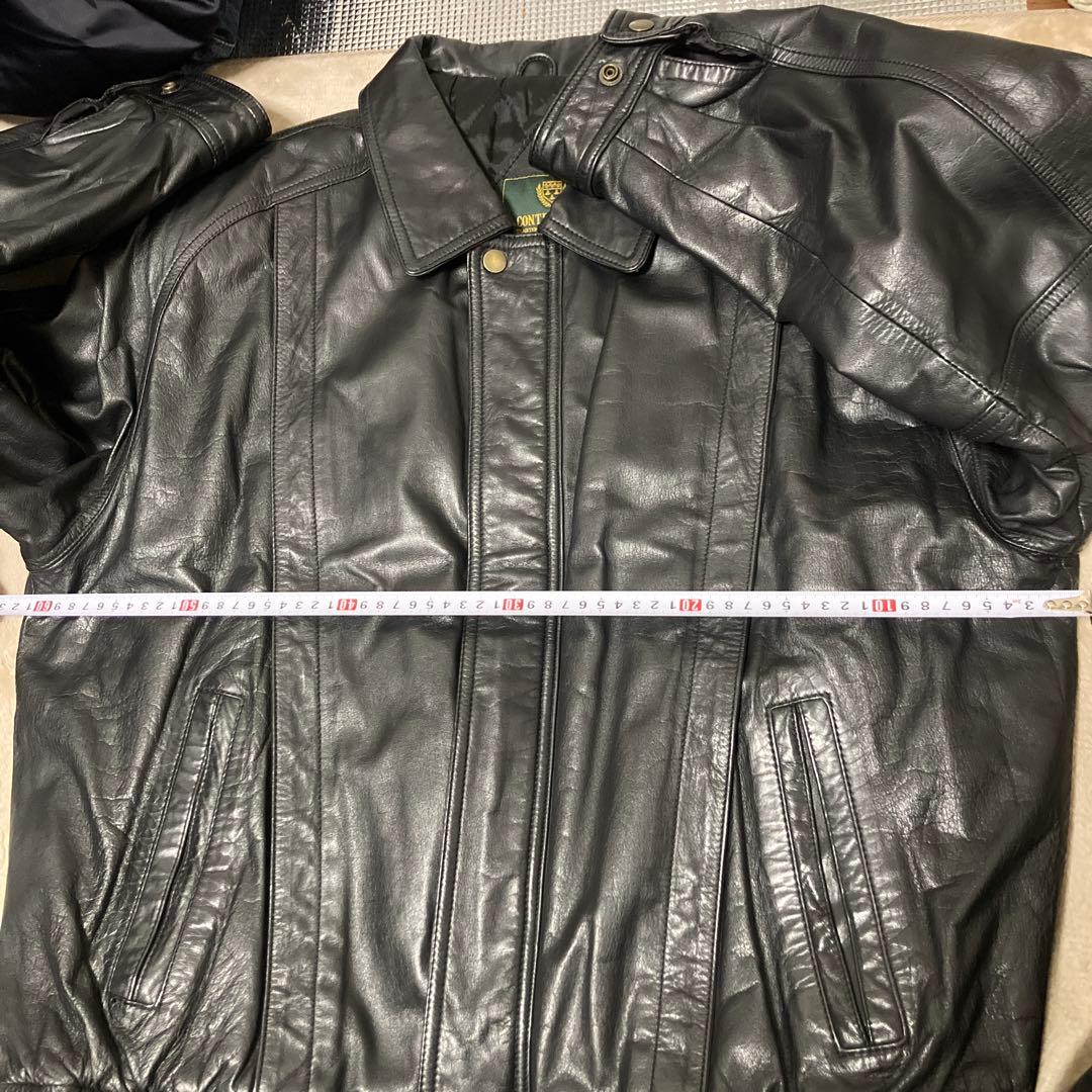 VINTAGE ヴィンテージ 牛革 ショート ボンバー レザージャケット 短丈