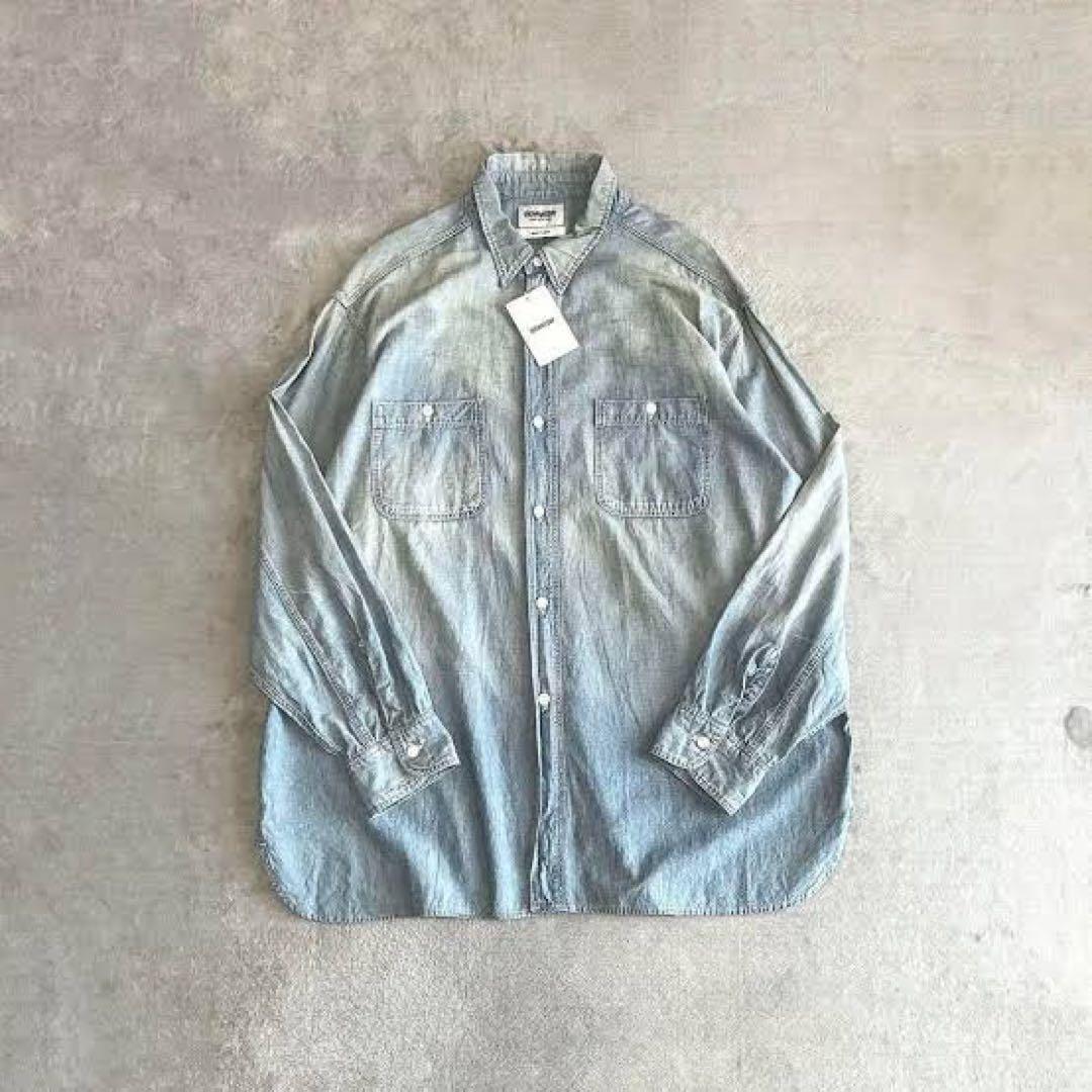 BOWWOW シャンブレーシャツ ヴィンテージ加工 XL デニムシャツ