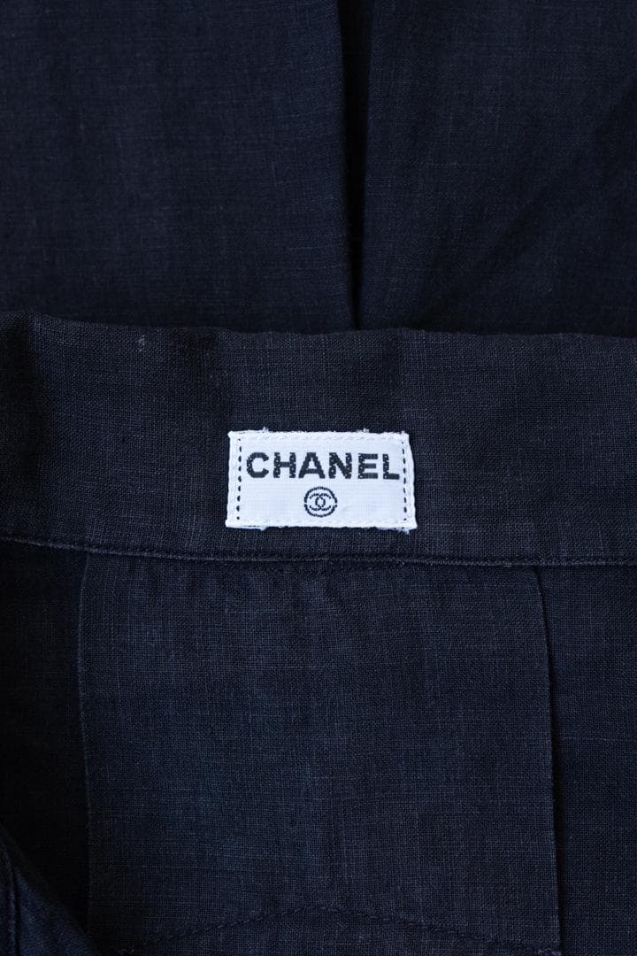 CHANEL シャネル クローバーボタン 半袖シャツ