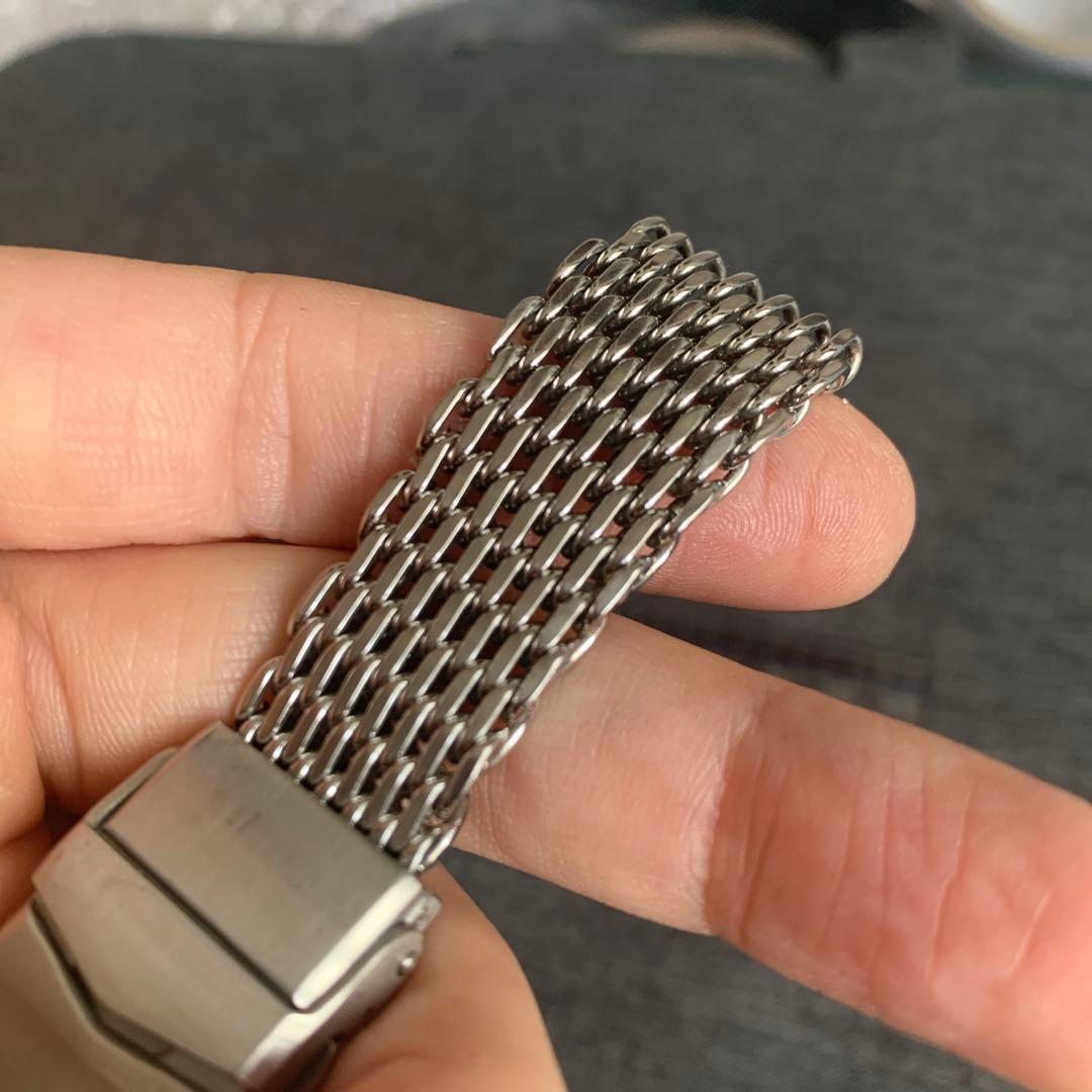 【廃盤】タイコノート 20mm MiLTAT シャークメッシュバンド　ポリッシュ