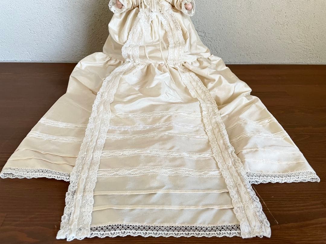 ビンテージ ハンドメイド ビスクドール シュガーベビー 人形 アンティークドレス