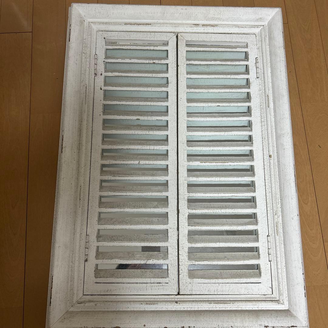 アンティーク風窓枠ミラー