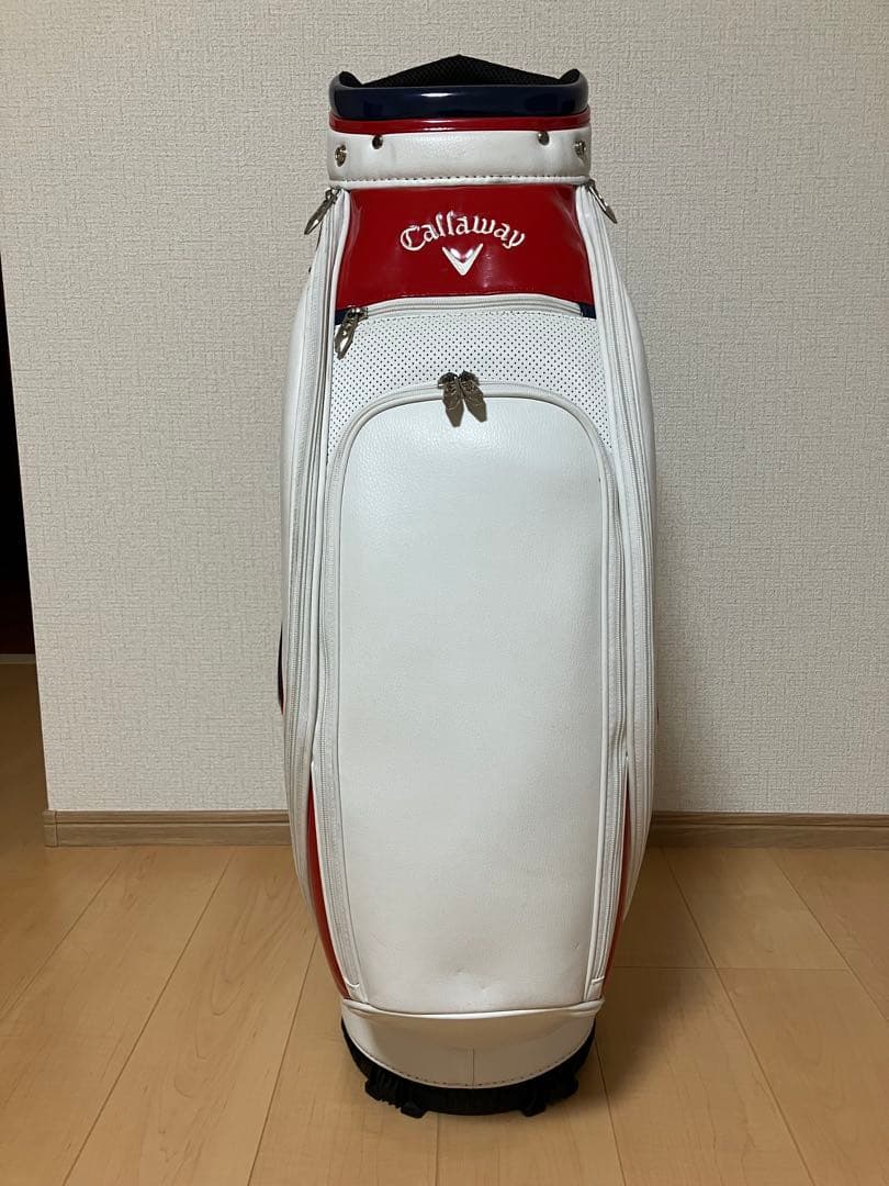 Callaway キャロウェイ キャディバッグ ホワイト/ネイビー/レッド