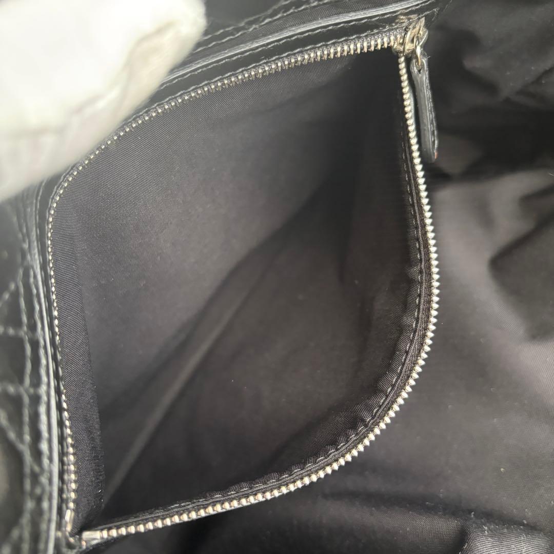 美品 Christian Dior カナージュ パナレア トートバッグ エナメル