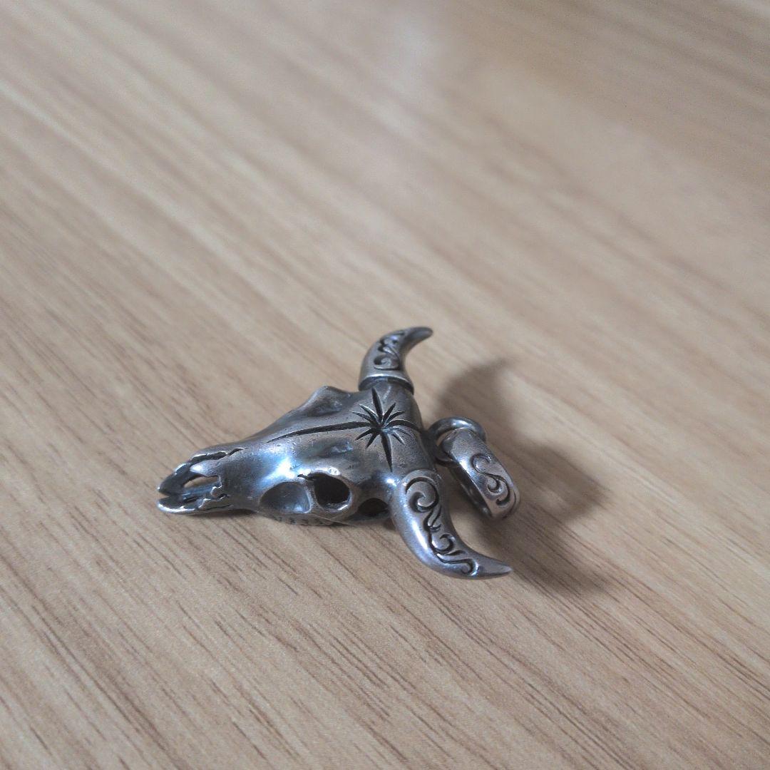 【SAAD】シルバー925 ペンダント／ネックレストップ『バッファロースカル』