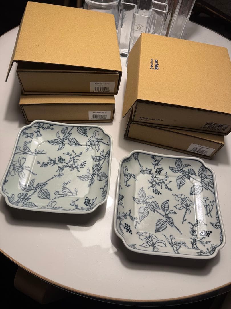 新品未使用　scope artek 木瓜角皿Lehti正角4枚セット　アルテック