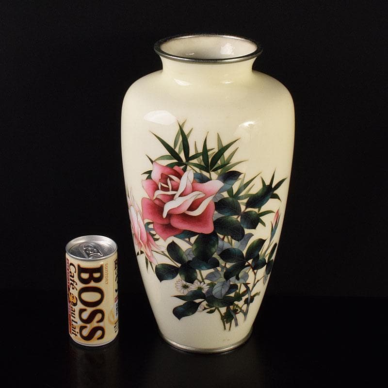 七宝焼　花文　花瓶　M　R7879C