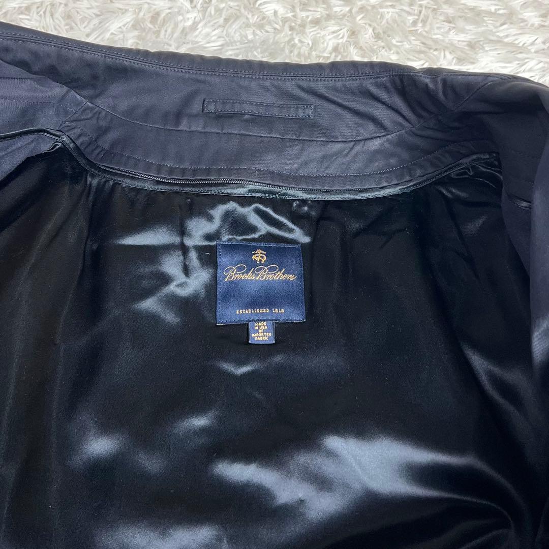 美品 大きいサイズ 2way ブルックスブラザーズ バルマカーンコート 42 紺