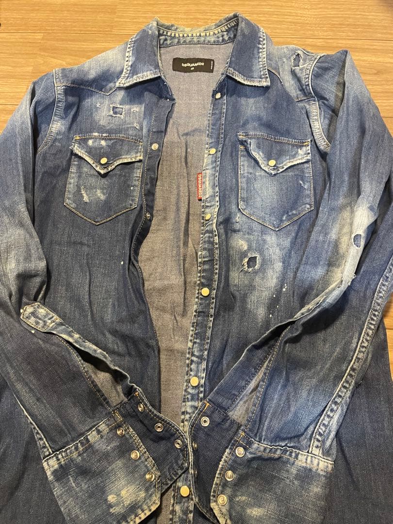 DSQUARED2 デニムシャツ サイズ46 メンズ