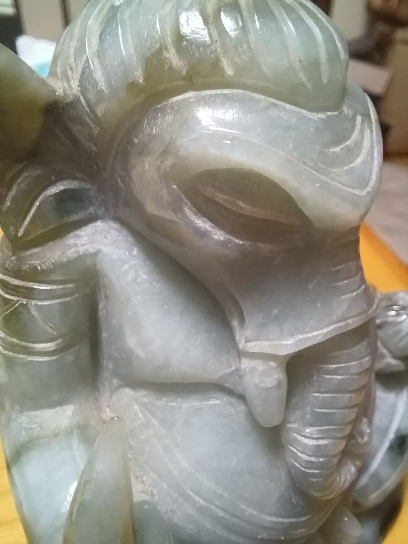 本翡翠　ガネーシャ　大型　736㌘