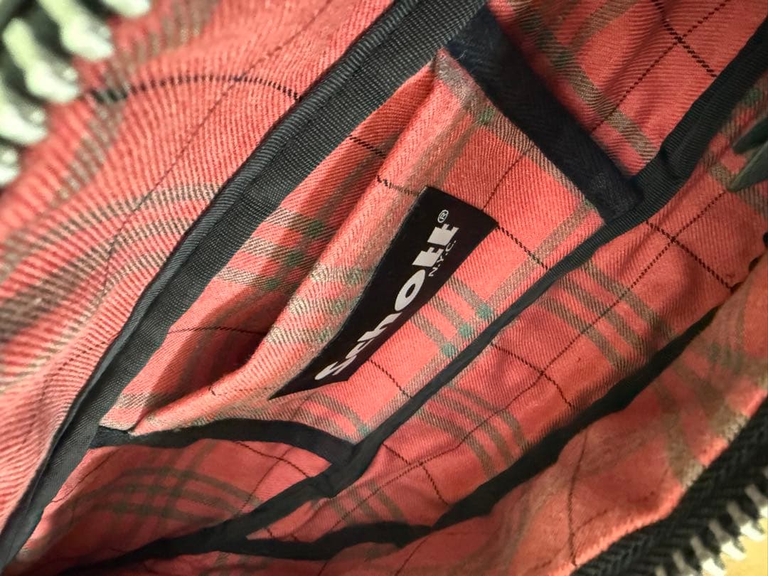 schott ショット パテッドレザーボディバッグウエストバッグ黒　美品