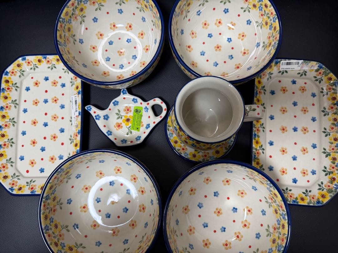 ポーリッシュポタリー ボウル 皿 マグカップ セット ポーランド食器 シリアル