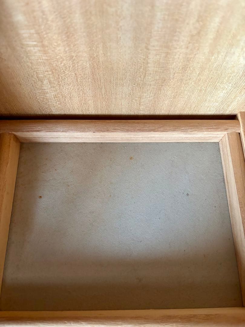 洋服タンス 木製クローゼット ミラー付き