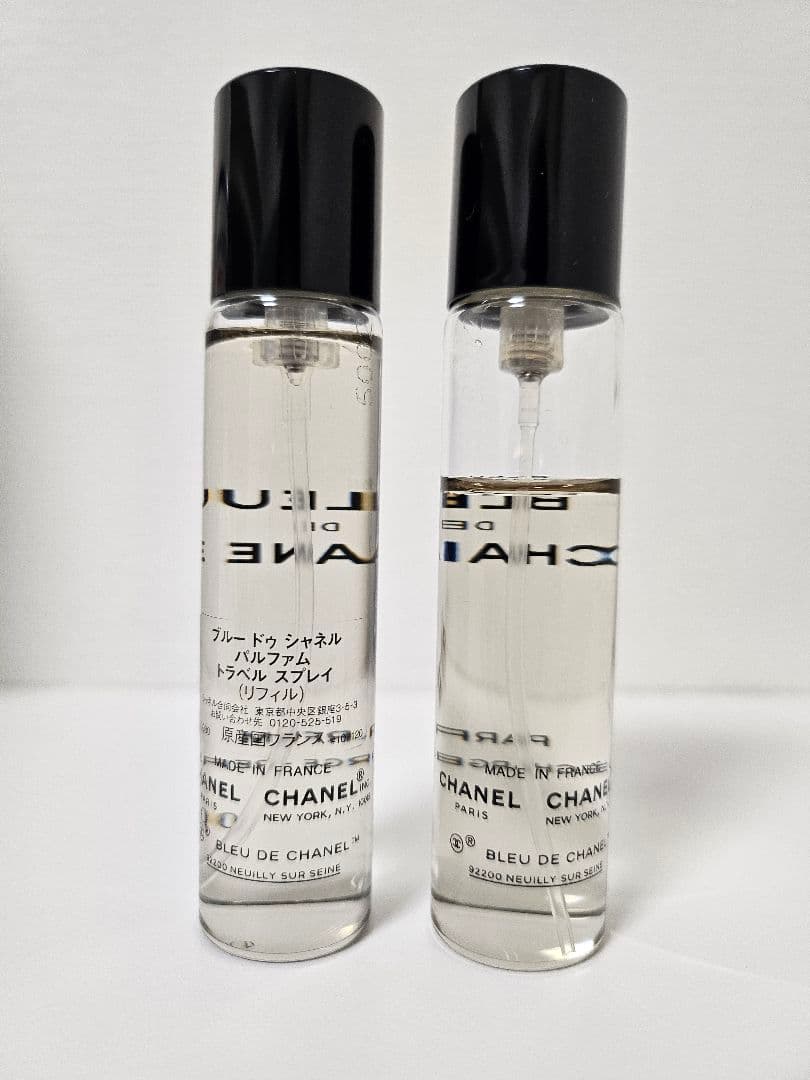 BLUE DE CHANELトラベルスプレイリフィル(未使用品1本使用済み1本)