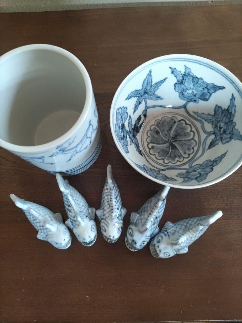 小泉淳作　箸置き　飯碗　水差し