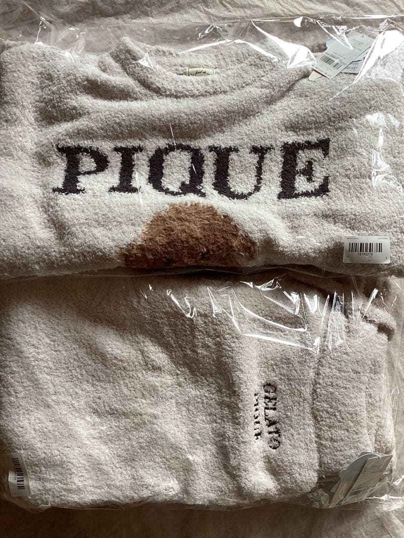 ジェラートピケ　トイプードルジャガードプルオーバー＆ロングパンツ　DOG