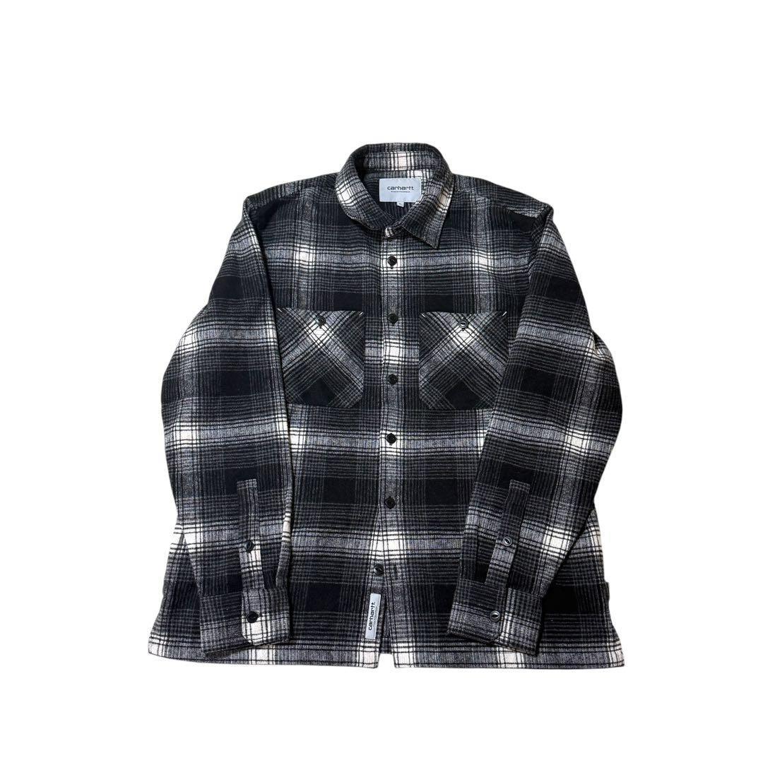 プ*ガ様 Carhartt WIP L/S NIGEL SHIRT ブラック オ