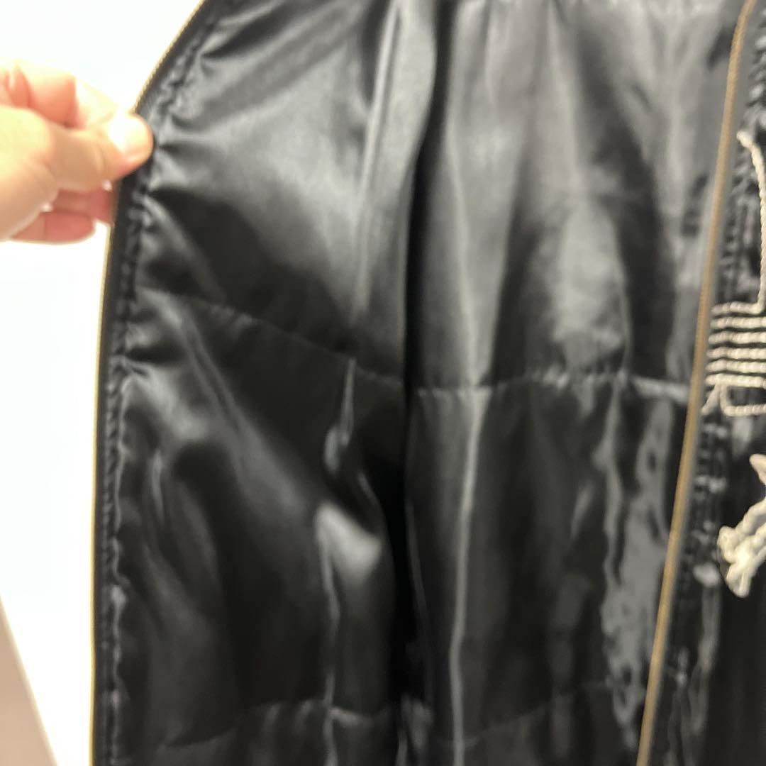 【希少】アディダス オリジナルス スカルボーン スカジャン 黒×金 XL