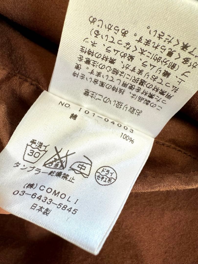 16ss COMOLI コモリ タイロッケンコート サイズ3（L）