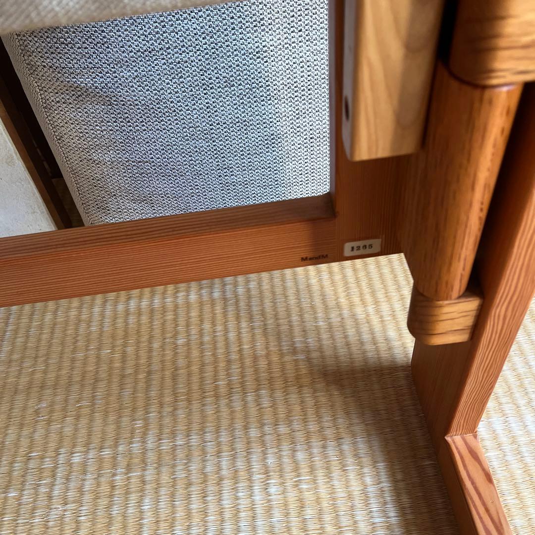 吉村順三　たためる椅子　ブラウンレザー貼り