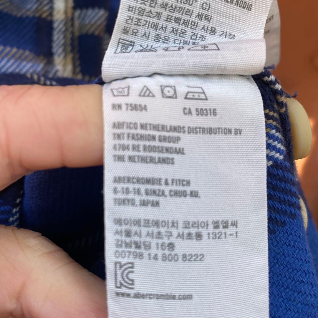 5店舗限定新品Abercrombie & Fitch 厚手チェックネルシャツ