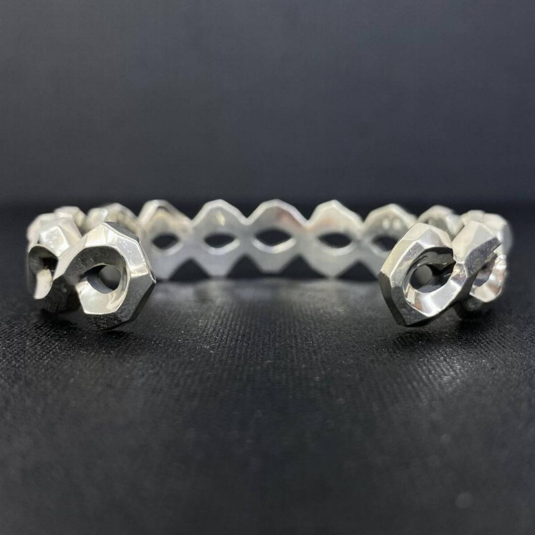 美品 GARNI Hermes Bangle シルバー 925 エルメスバングル