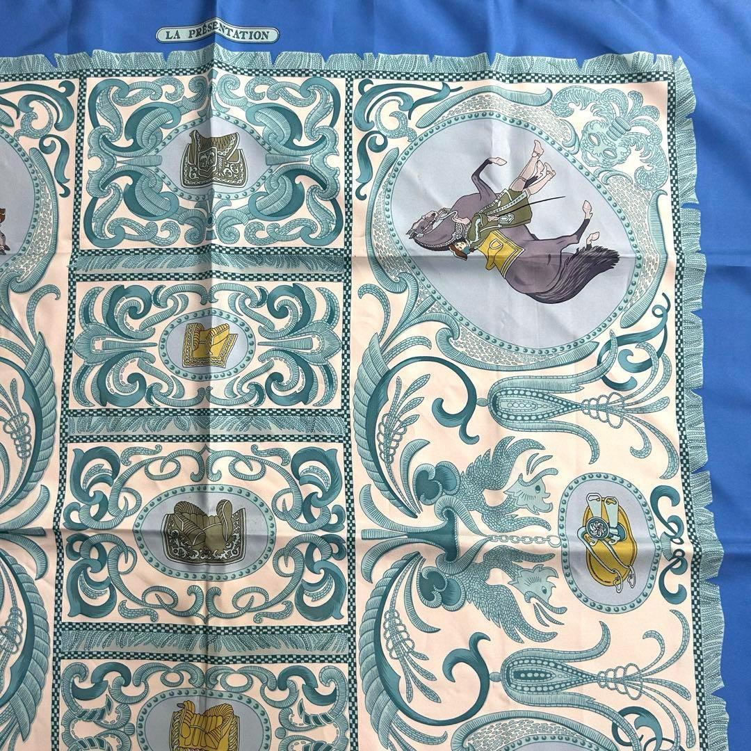HERMES エルメス カレ スカーフ LA PRESENTATION シルク
