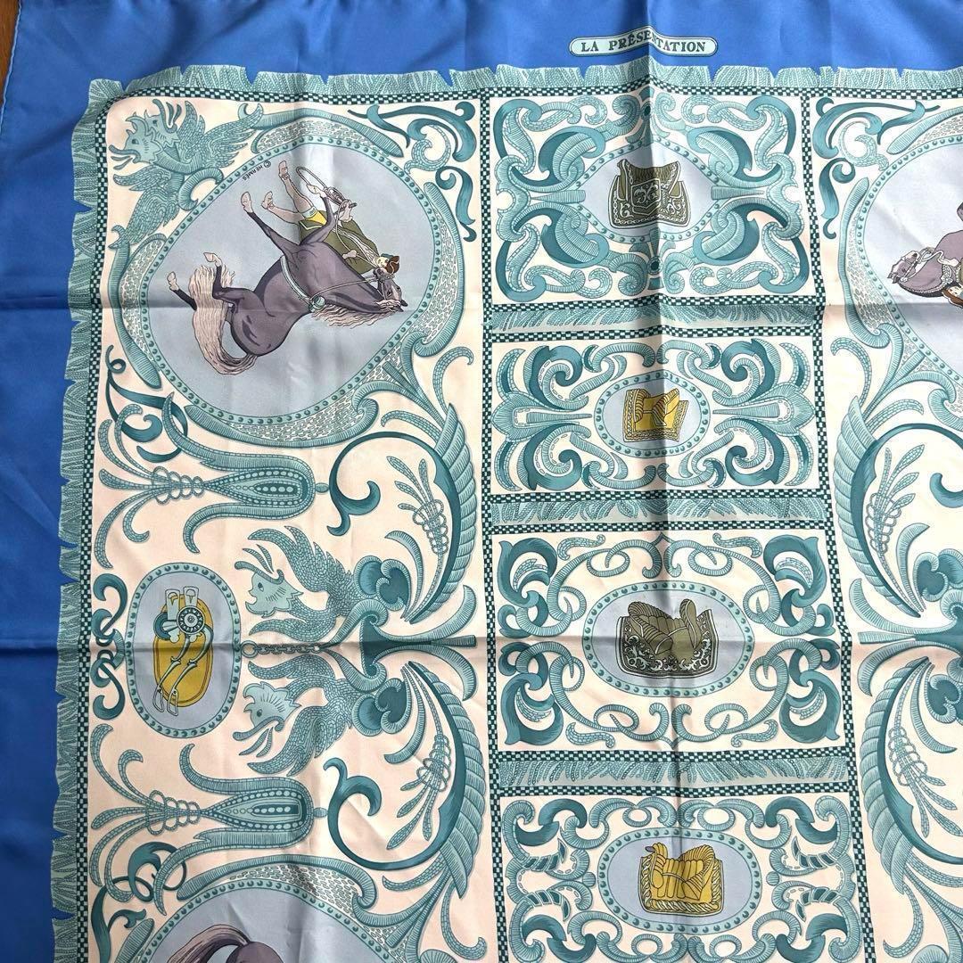 HERMES エルメス カレ スカーフ LA PRESENTATION シルク