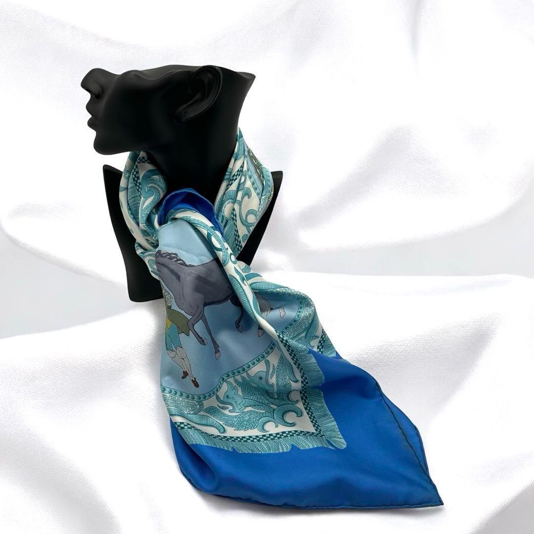 HERMES エルメス カレ スカーフ LA PRESENTATION シルク