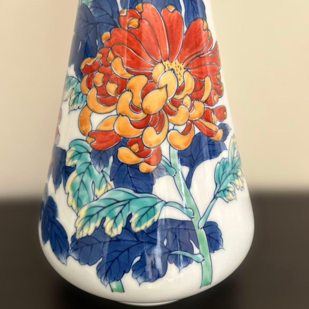 【有田焼】華山　萬右衛門　花瓶　高さ34cm