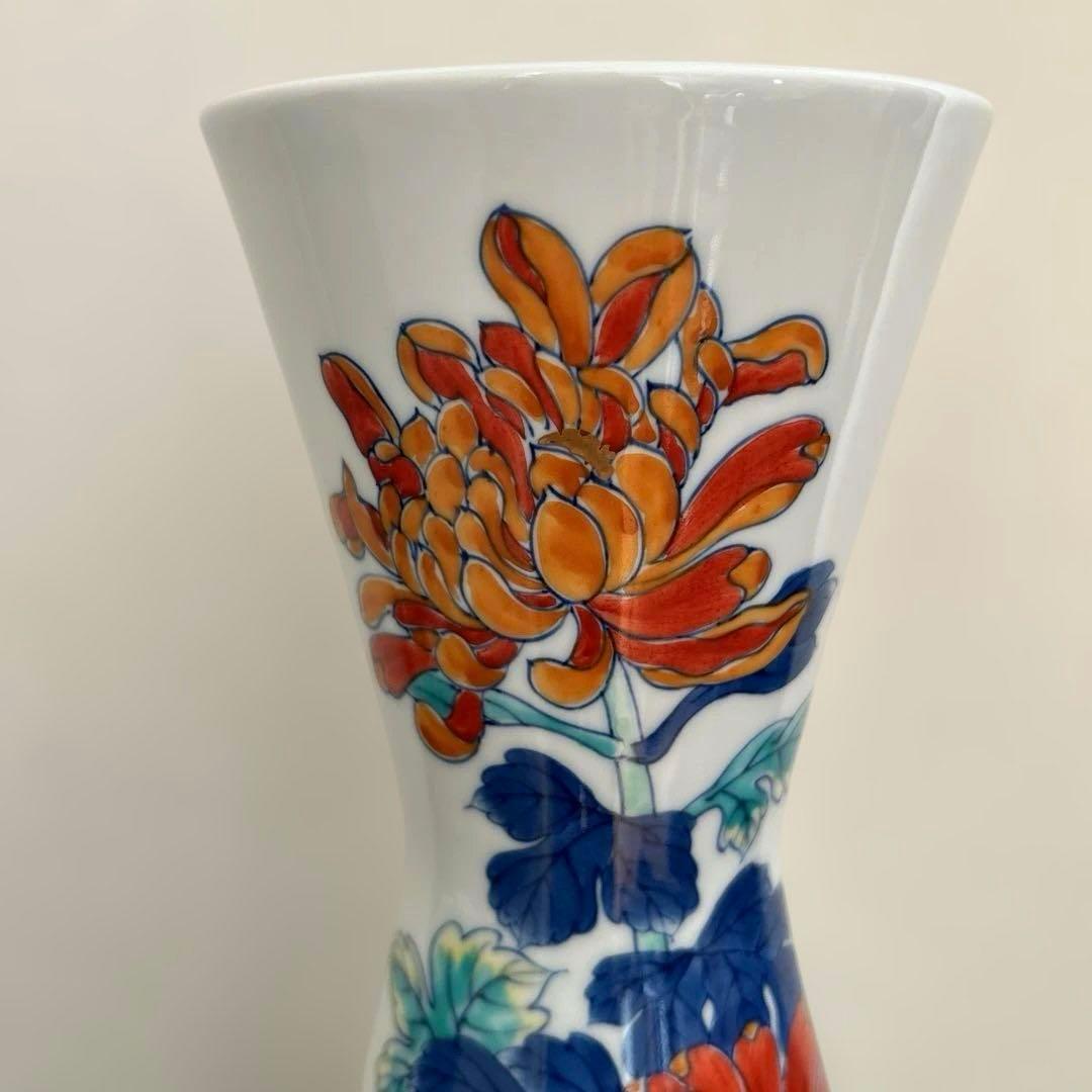 【有田焼】華山　萬右衛門　花瓶　高さ34cm