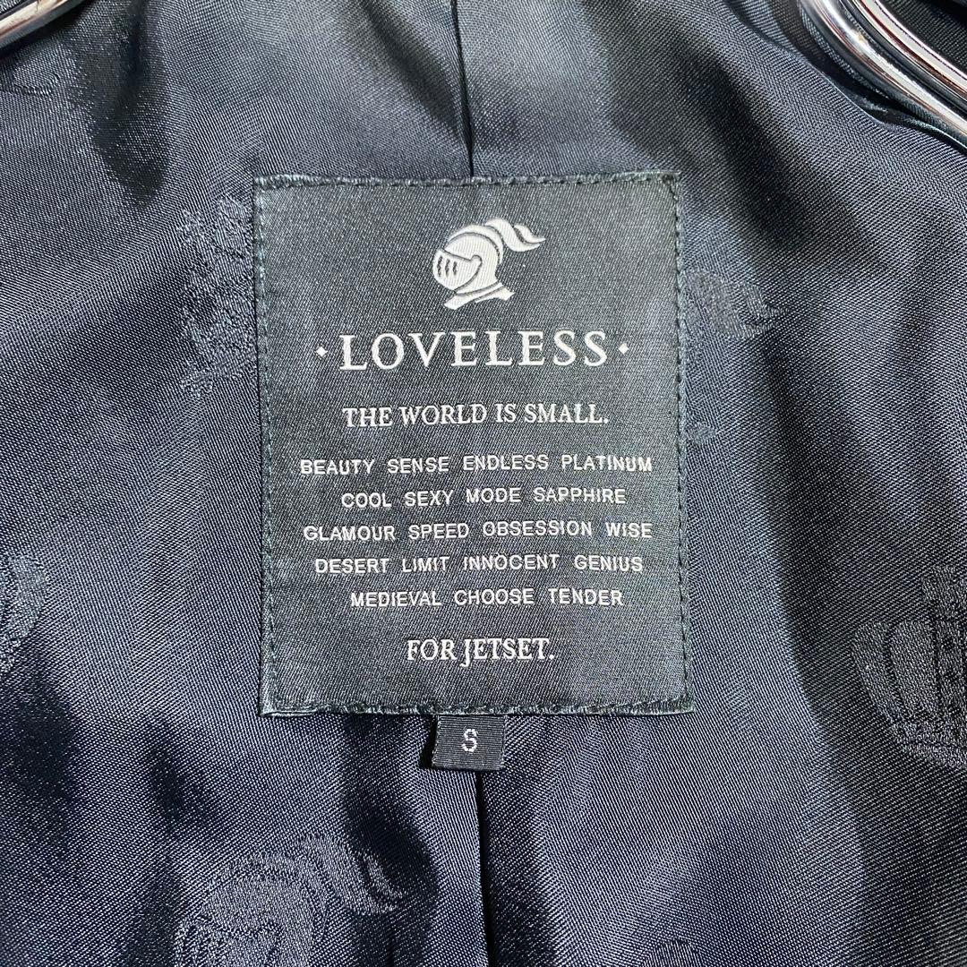 希少⭐︎ラブレス ラムスキン 羊革シングルライダースジャケット 裏地モノグラム