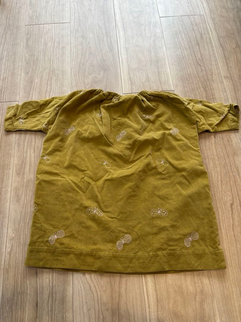 【美品】ミナペルホネン　choucho ワンピース　サイズ90 キッズ　ベビー服