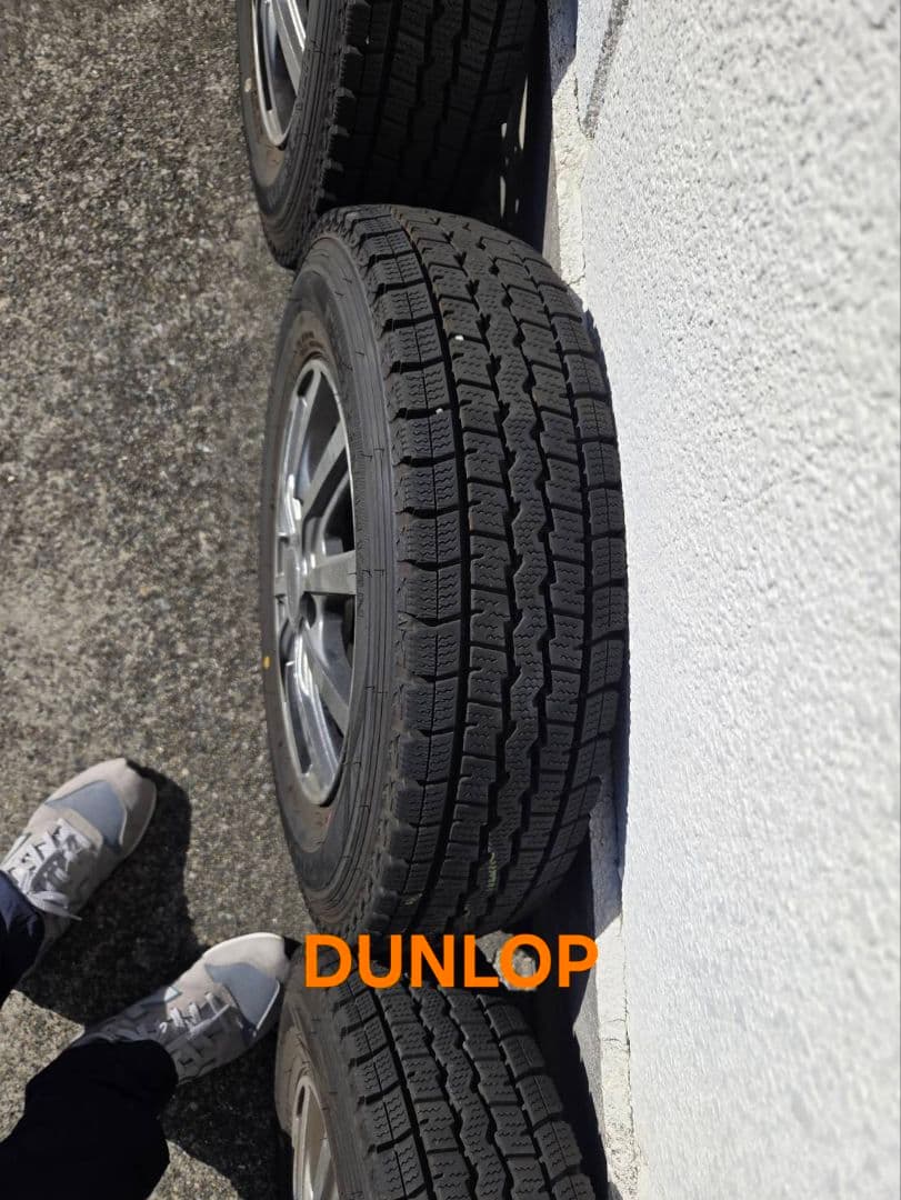 取引A 軽スタッドレス145_80R12ダンロップ WM SV01ホイール付２本