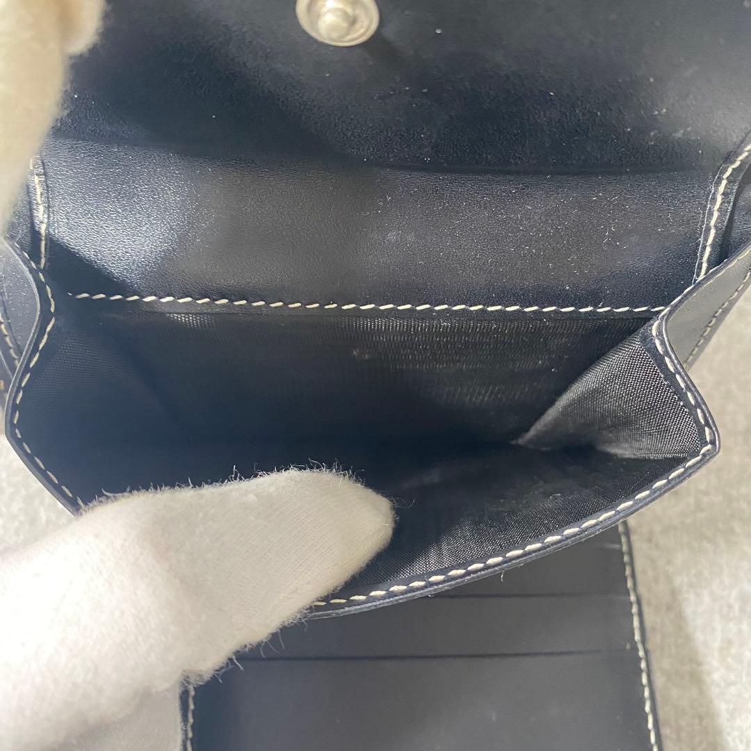 美品　FENDI フェンディ　折り財布　ズッカ柄　マンマバケット　グレー