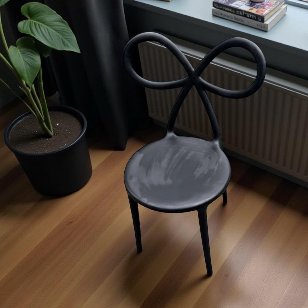 Qeeboo リボンチェア RIBBON CHAIR ブラック