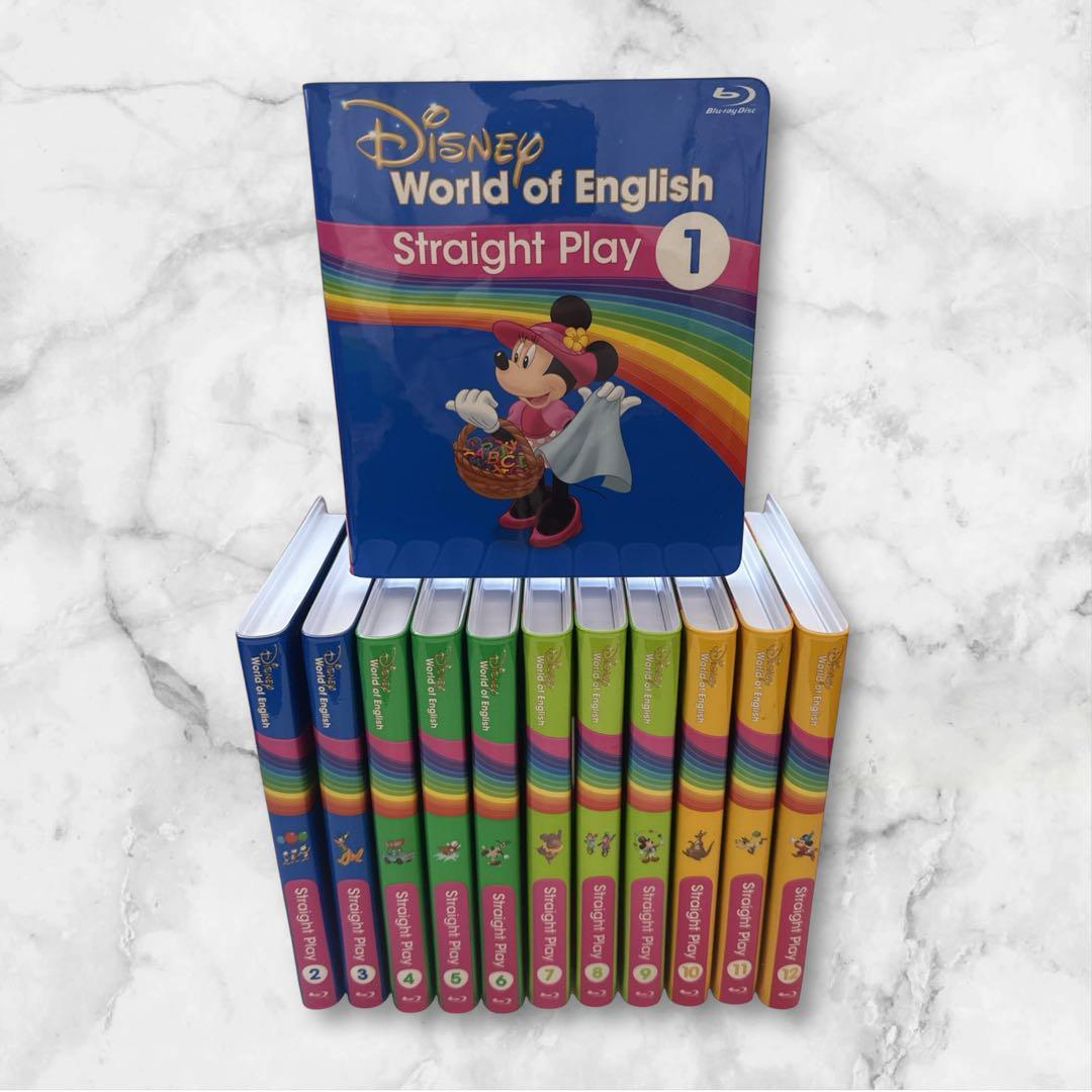 最新　ストレートプレイ ブルーレイ　DWE　ディズニー英語【比較的良好】