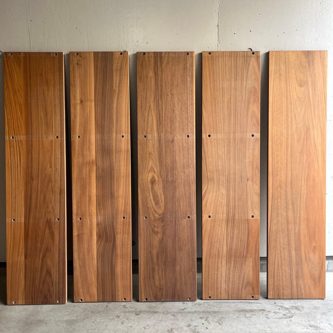 美品★無印スタッキングシェルフセット・３段×３列＋追加ワイド３段・ウォールナット