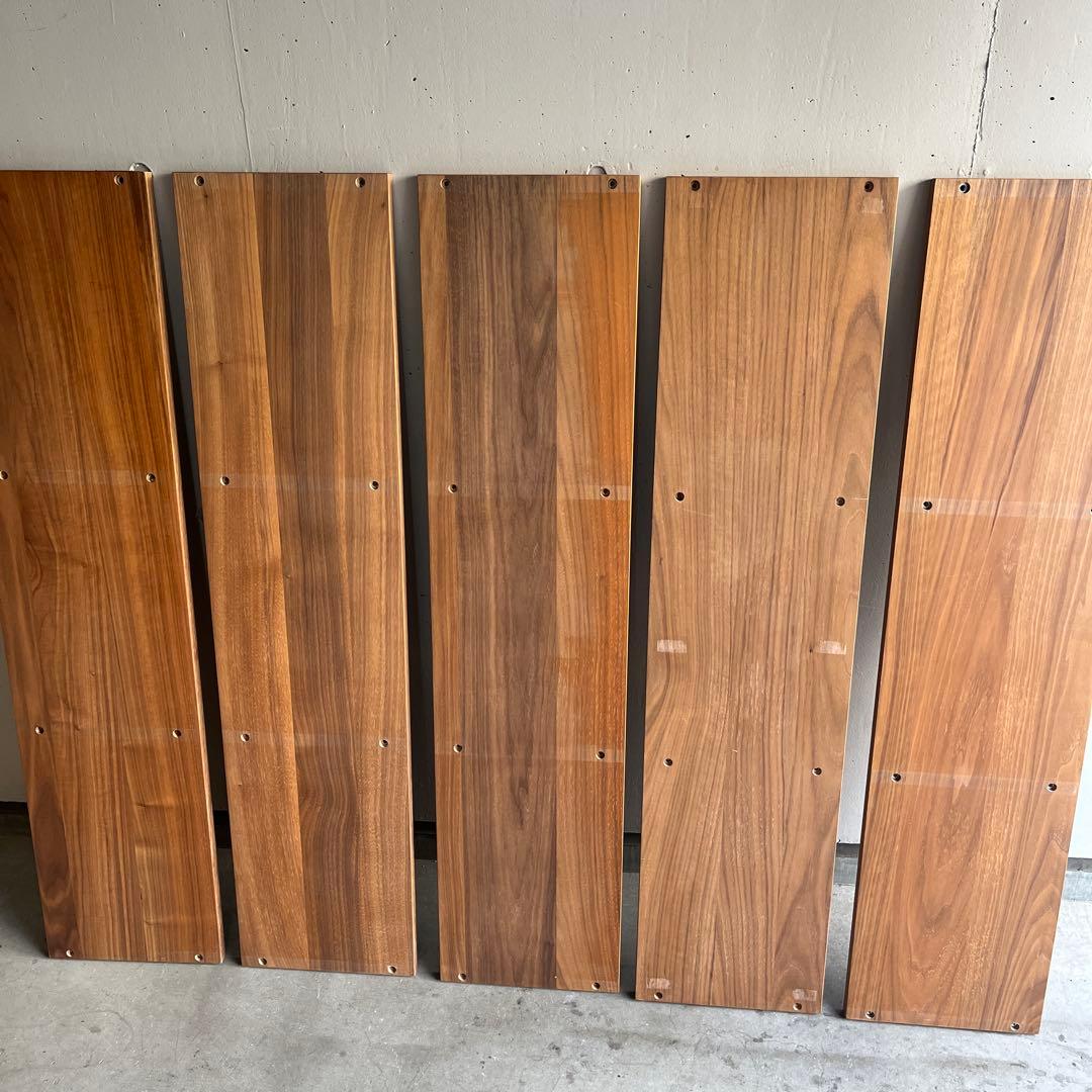 美品★無印スタッキングシェルフセット・３段×３列＋追加ワイド３段・ウォールナット