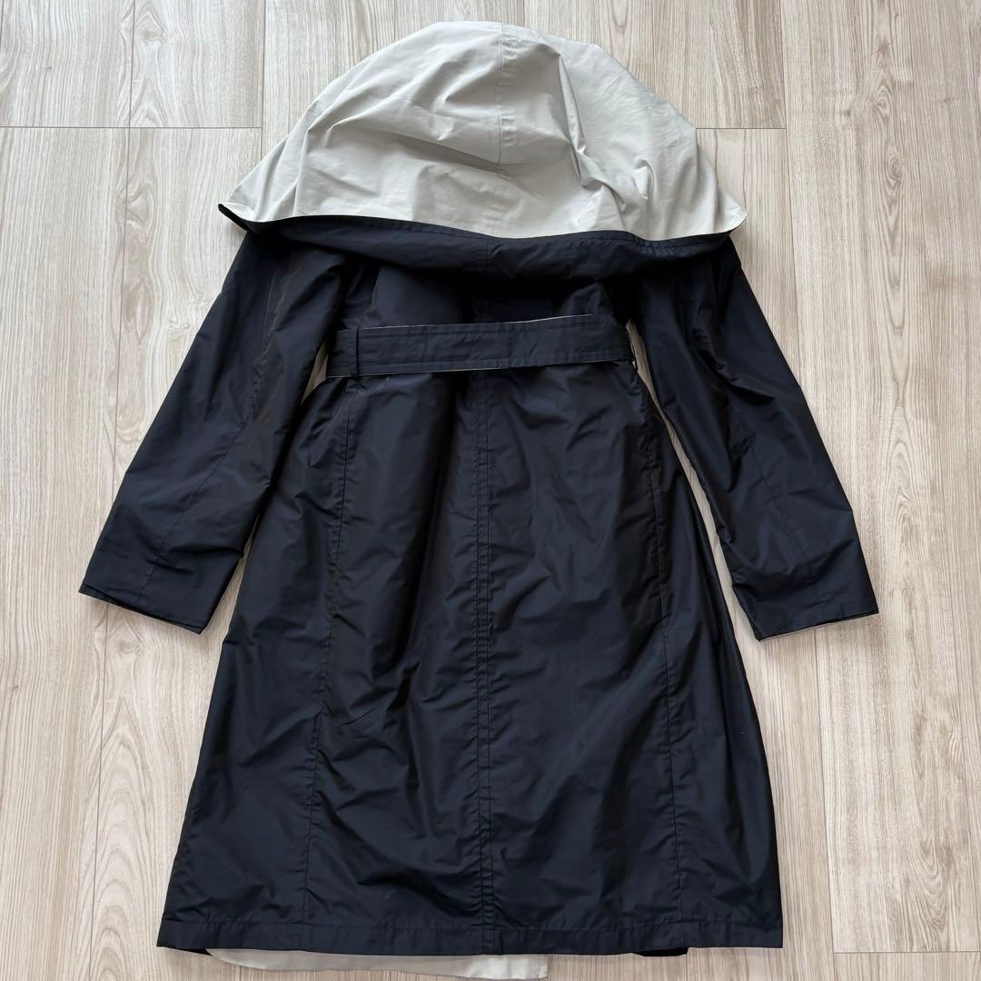 【美品】MaxMara ベルテッドコート リバーシブル 42 XL イタリア製
