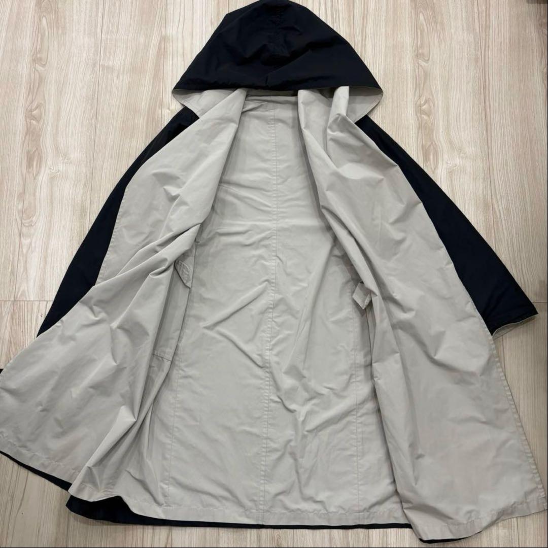 【美品】MaxMara ベルテッドコート リバーシブル 42 XL イタリア製