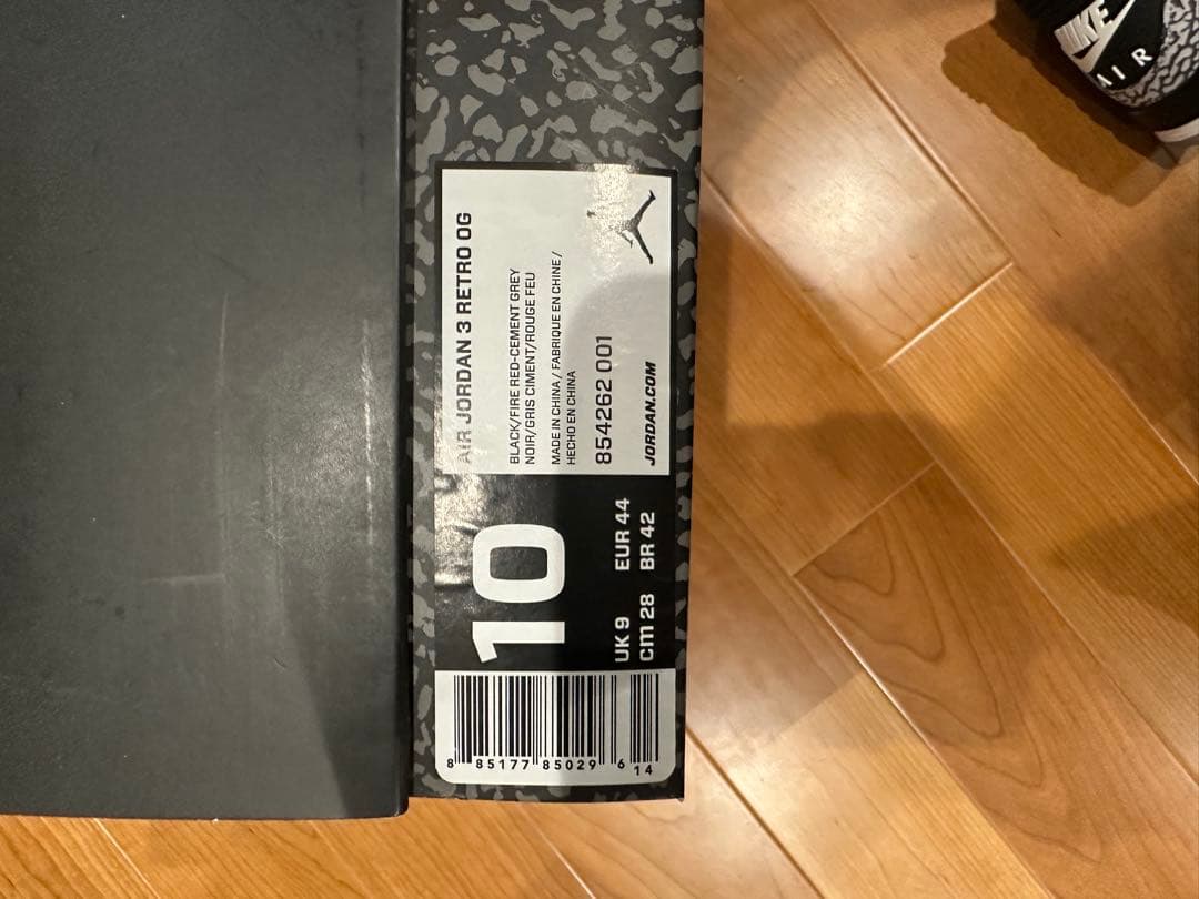 靴 Nike Air Jordan 3 Retro OG 28.0