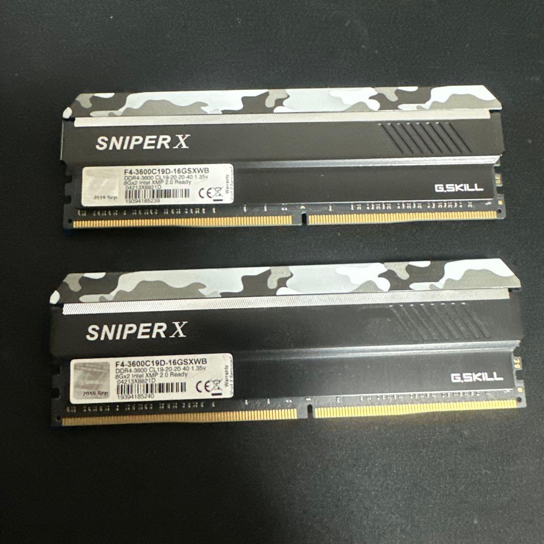G.SKILL SNIPER X DDR4 3600MHz 16GB 2枚セット