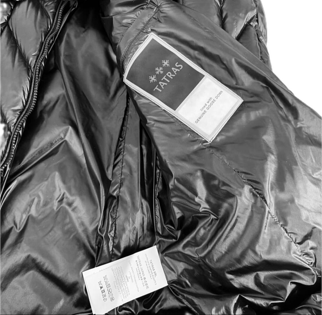 TATRAS 【美品】タトラス ロングダウンコート 03ブラック ベルト付サイズ